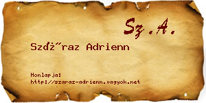 Száraz Adrienn névjegykártya