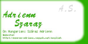 adrienn szaraz business card